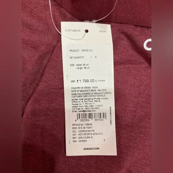 adidas ESSENTIALS 3-STRIPES HIGH-WAISTED SINGLE JERSEY LEGGINGS - Picture 8 of 8